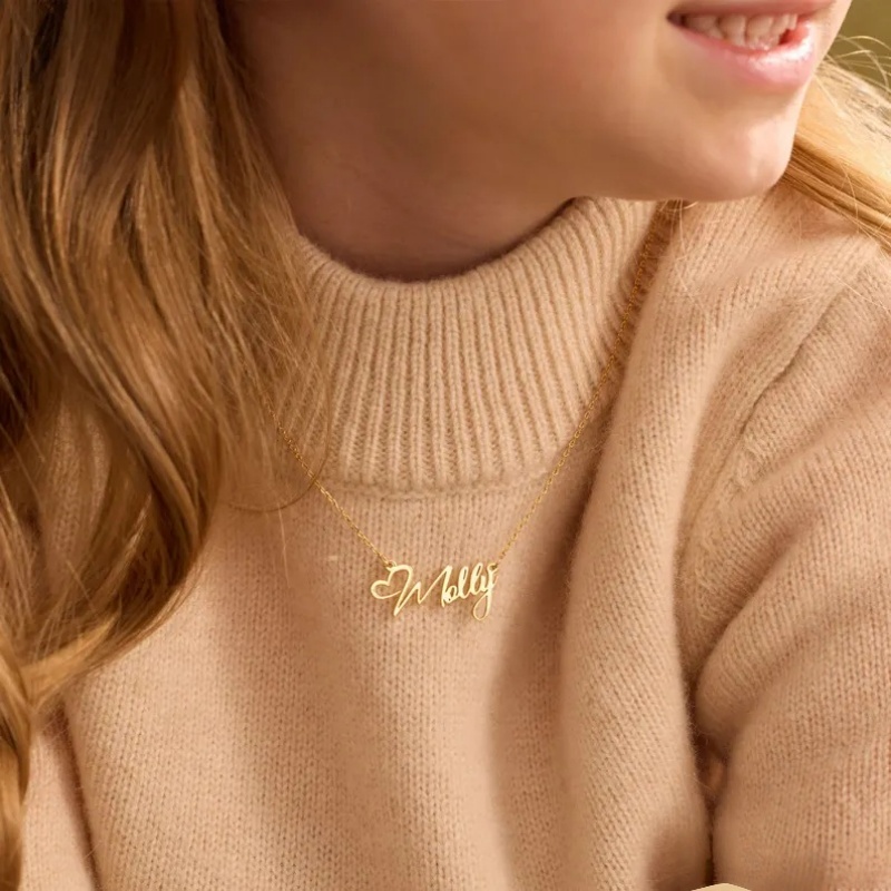 Custom Name Heart Necklace For - Birth Flower Necklace review and price