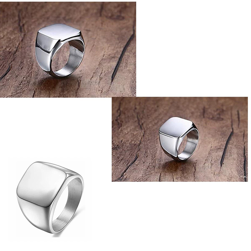 365 Stainless Steel Punk Rock  - Initial Ring Custom review and price